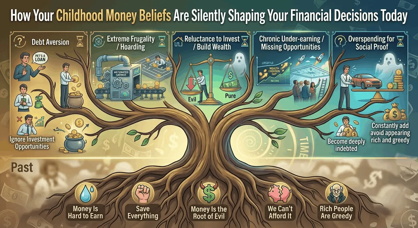 How Your Childhood Money Beliefs Are Silently Shaping Your Financial Decisions Today – Infographic
