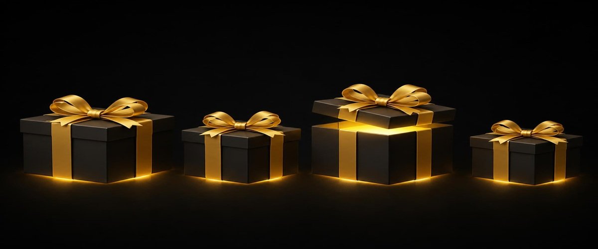 4 exclusive bonuses included with Millionaire Partner System purchase — premium gift boxes with gold ribbons representing the 4 bonus resources